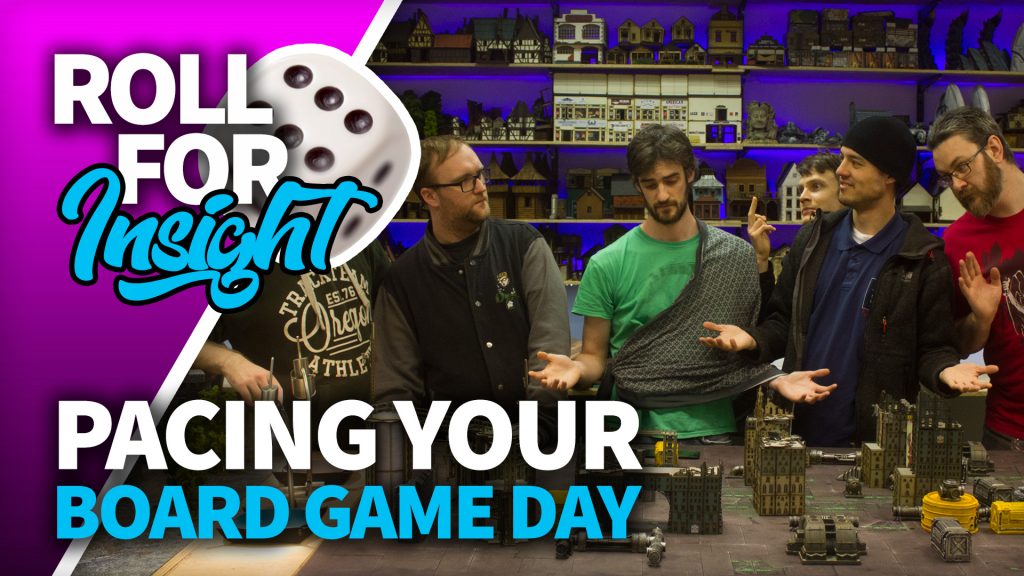 Roll for Insight: Pacing a Board Game Day